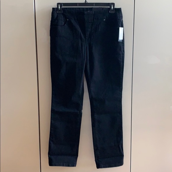 Black Pull On Jeans - Picture 3 of 4